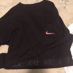 Nike Dark Purple Crop Sweater